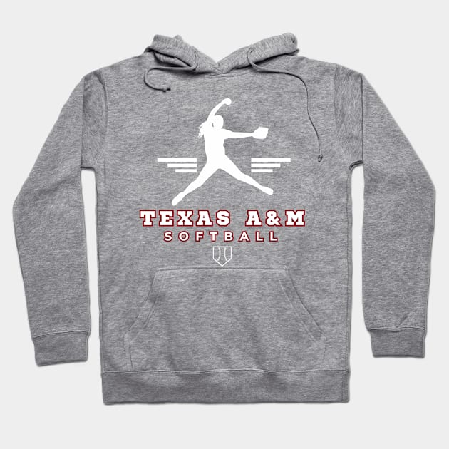 Texas A&M Aggies Softball Hoodie by College Town Apparel